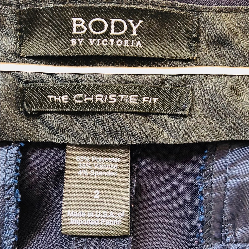 Body by Victoria women dress pant dark blue size 2 - Picture 3 of 7